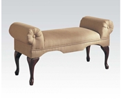 Beige MFB Rolled Arm Bench