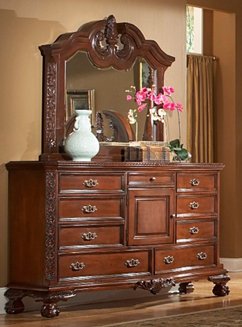 Buckingham Dresser and Mirror