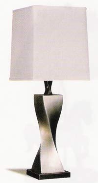Z antique silver finish lamp