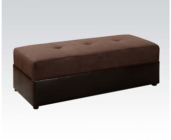 Chocolate MFB/Espresso Ottoman