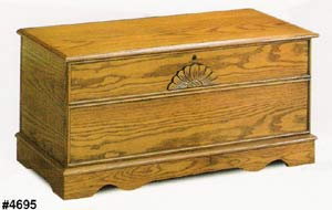 oak cedar chest