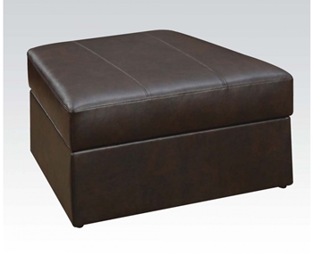 Spokane Brown Storage Ottoman