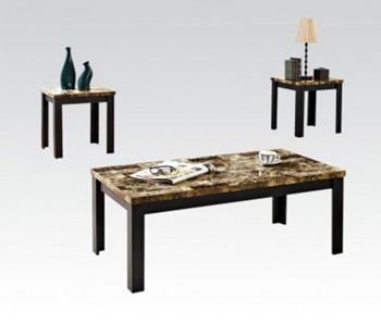 3PC C/E Tables  W/BR Faux M