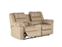 Brolayne Durablend Rec Loveseat w Console  Beige