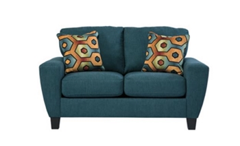 Sagen Teal Loveseat