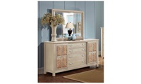 Pacifica Creme  Dresser & Mirror