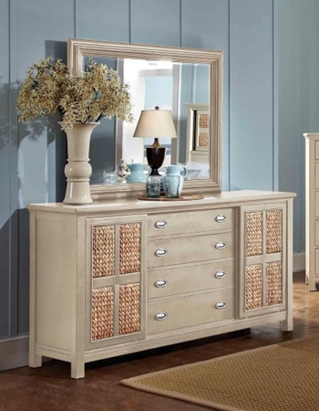 Pacifica Creme  Dresser & Mirror