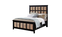 Pacifica Ebony Panel Bed