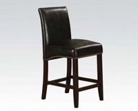 Black PU Counter Height Chair