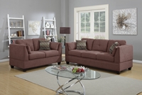 2Pc Sofa Set w/ 4 Accent Pillows