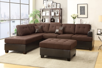 3PC Choco Sectional Sofa