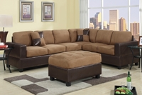 2PC Saddle Sectional Sofa