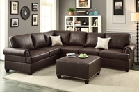 2PC Sectional Sofa with 2 Accent Pillows