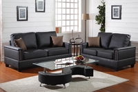2PC Sofa Set with 4 Accent Pillows