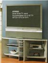 50" silver TV stand