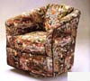 Barrel Top chair with pillow